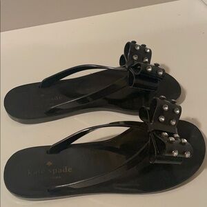 Kate spade plastic flip-flops with cute design